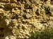 Strates de calcaire sain = couches de roches horizontales superposées les unes sur les autres